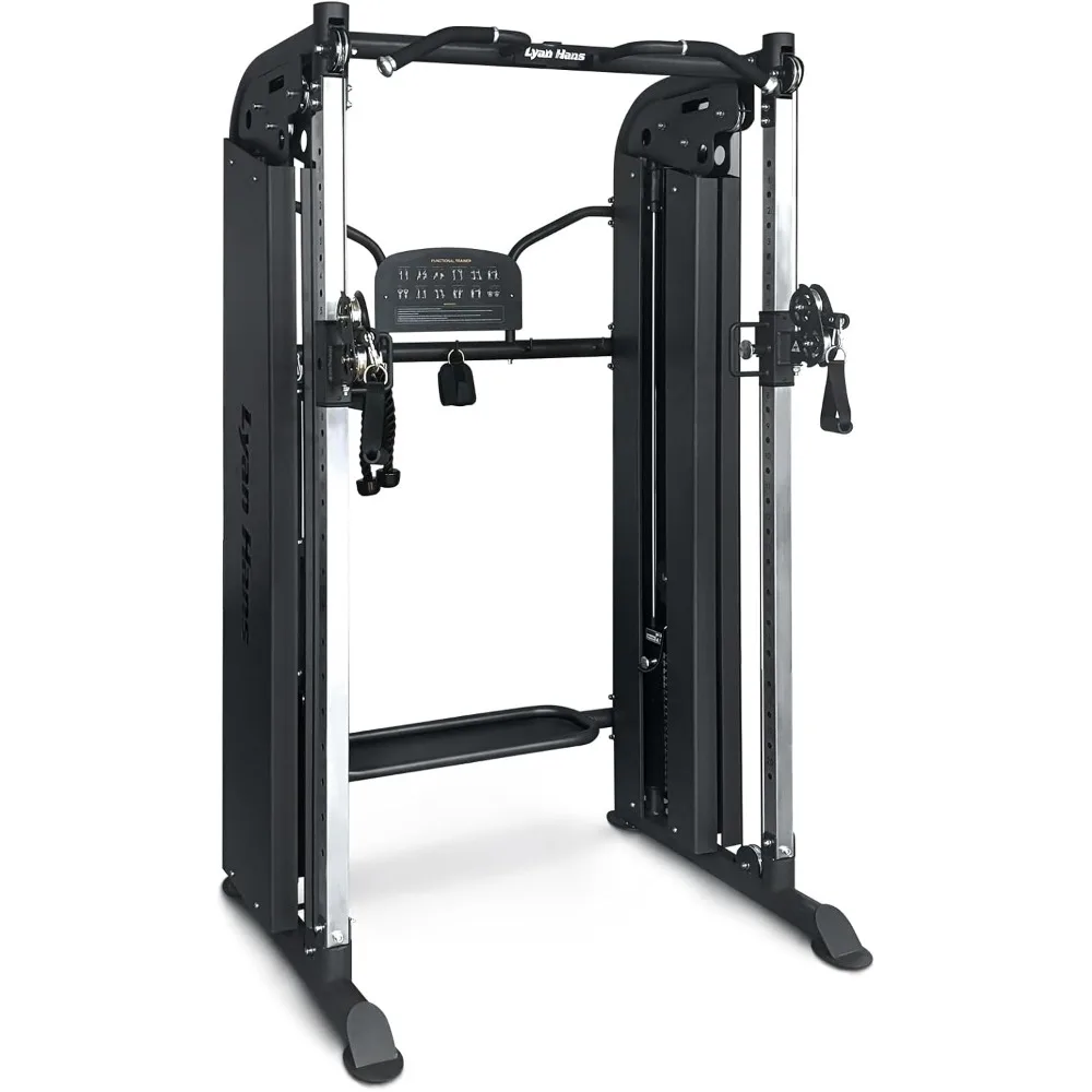 Commercial Functional Trainer Cable Machine, Multifunctional Cable Crossover Exercise Machine, All in One Home Gym System