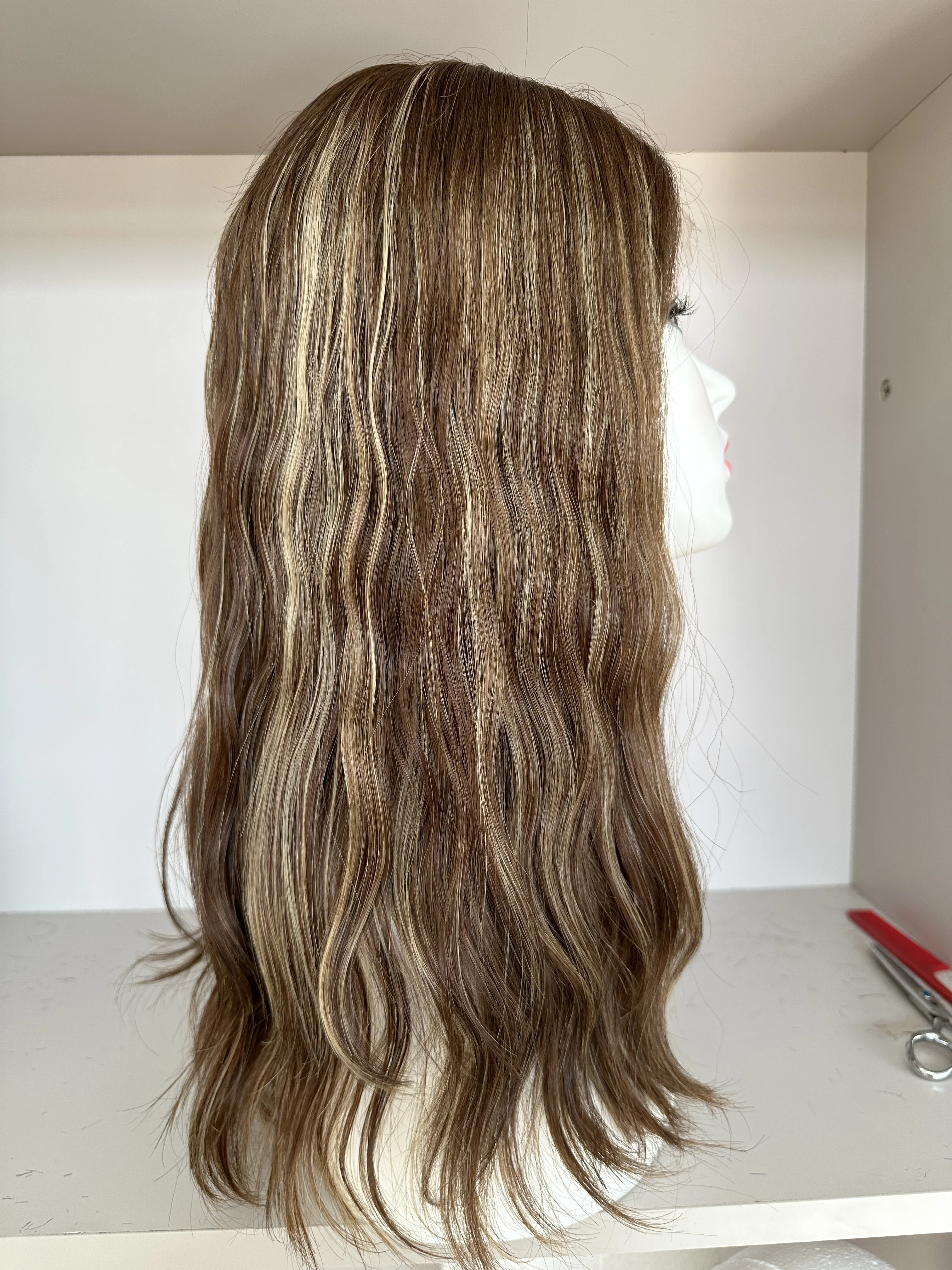 Peruca superior do laço kosher perucas de cabelo europeu blondcolor tsingtaowigs cabelo humano peruca judaica topo do laço para mulher frete grátis