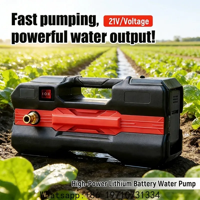 

150M Head Garden Water Pump Rechargeable Lithium Battery Irrigation Tool for Home Garden, Farm Vegetable Field & Outdoor