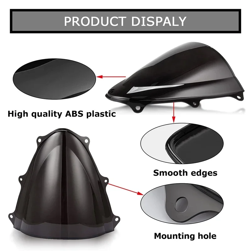 Motorcycle Windshield Windscreen Double Bubble Fairing Screen Moto Accessories For Suzuki GSXR600 GSXR750 K11 2011-2022