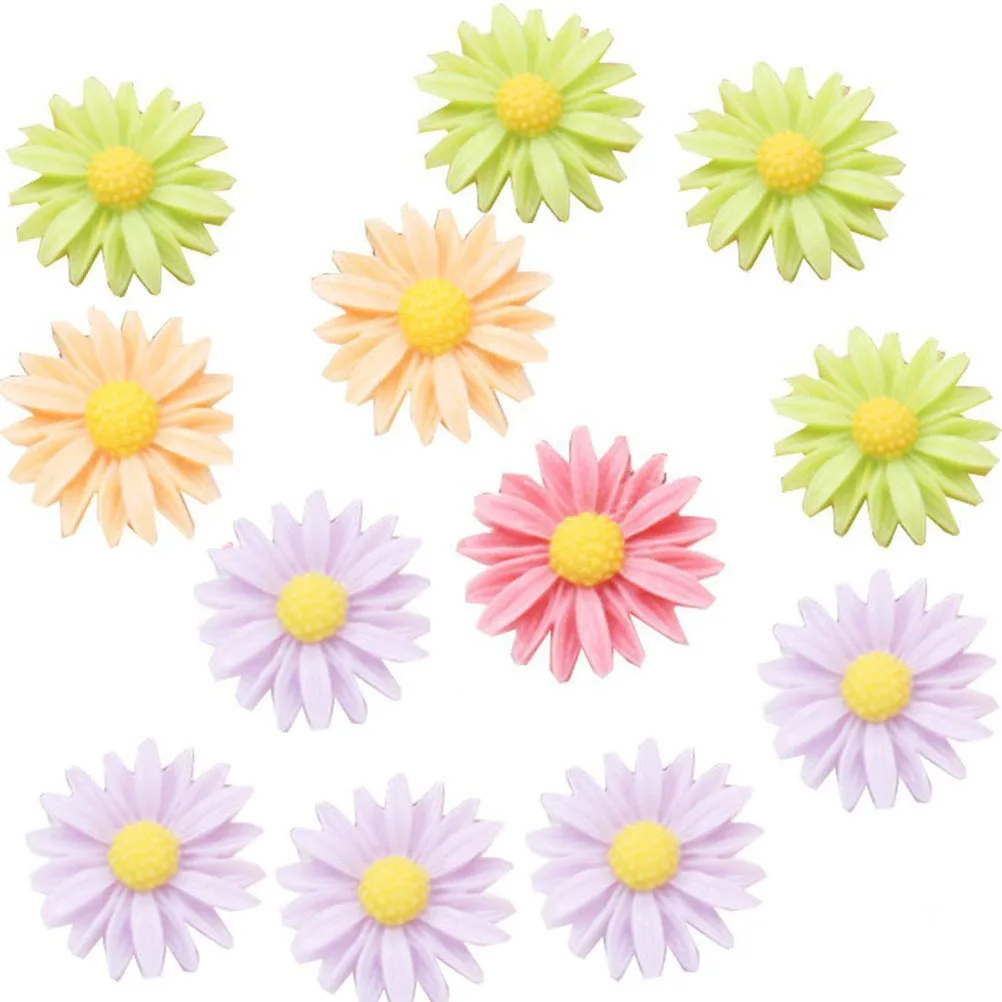 

10Pcs Creative Push Pins Flower Thumbtacks Resin Head Tacks Easy to Insert Remove Safe for Fingers Ideal for Office School