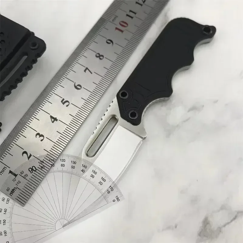 Новое горячее мини-ожерелье с карманом и фиксированным лезвиемG10, ручка 5Cr15MoV, лезвие EDC, походный инструмент, нож с ножнами, многофункциональный уличный нож