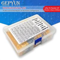 2600pcs/lot 130 Values 1/4W 0.25W 1% Metal Film Resistors Assorted Pack Kit Set Lot Resistors Assortment Kits Fixed resistor