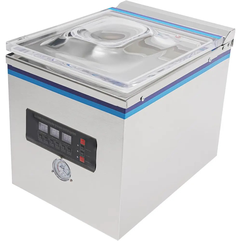 

Коммерческий вакуумный упаковщик ZK-260 для кухни, машина для вакуумной упаковки пищевых продуктов с микропроцессорным управлением для сохранения свежести продуктов