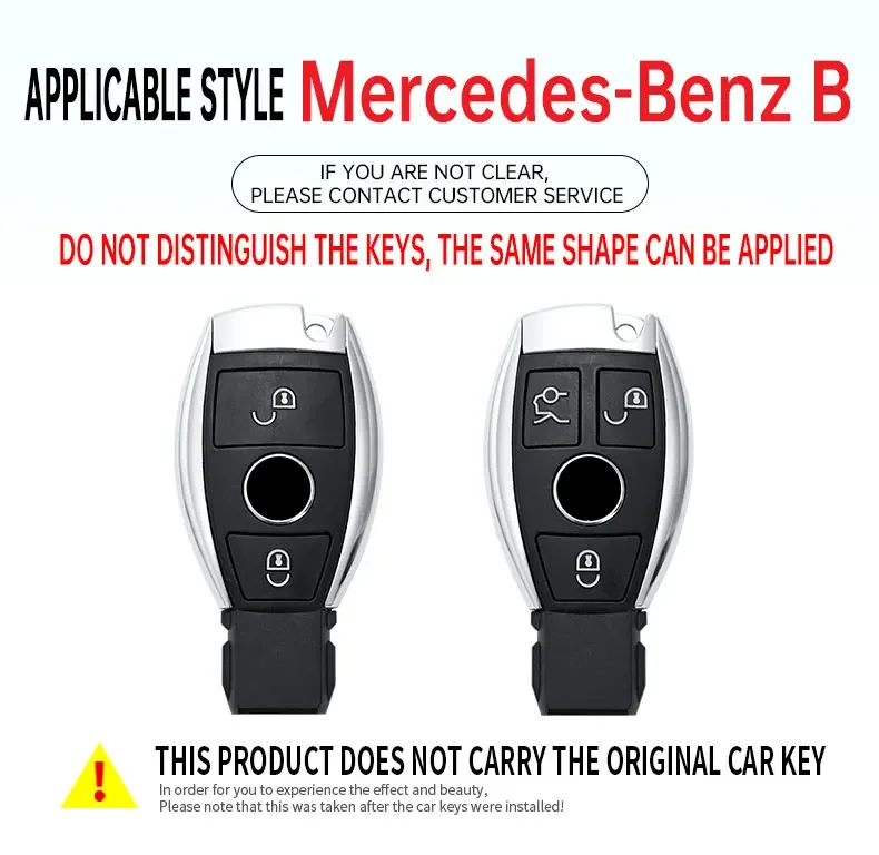 Car Key Case Cover Protector Holder Shell For Mercedes Benz A B C E Class GLS GLA GLK GLC CLS CLA AMG W204 W205 W212 W463 W176