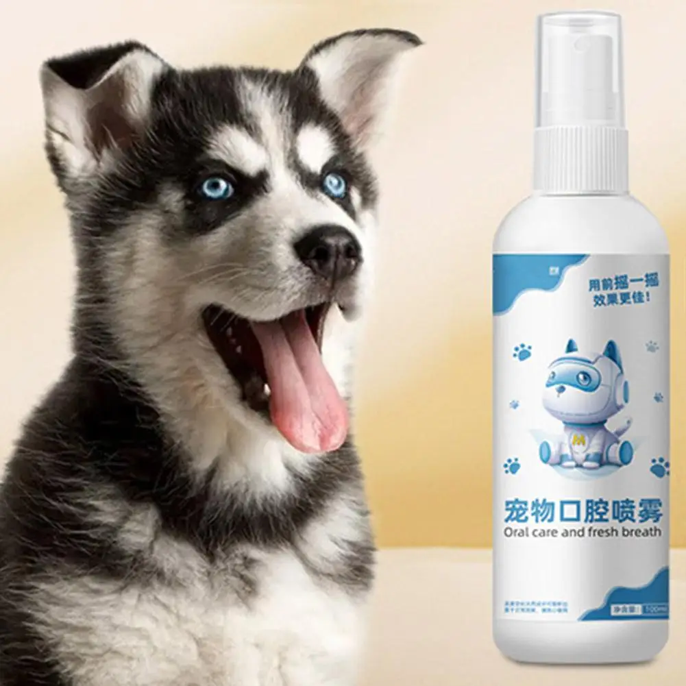 100ml Dog And Mouth Cleaning Spray Remove Oral Odor Fragrance Cleaning Dog Bad Pet Breath Pet Mouthwash And Supplies Ca F3h3