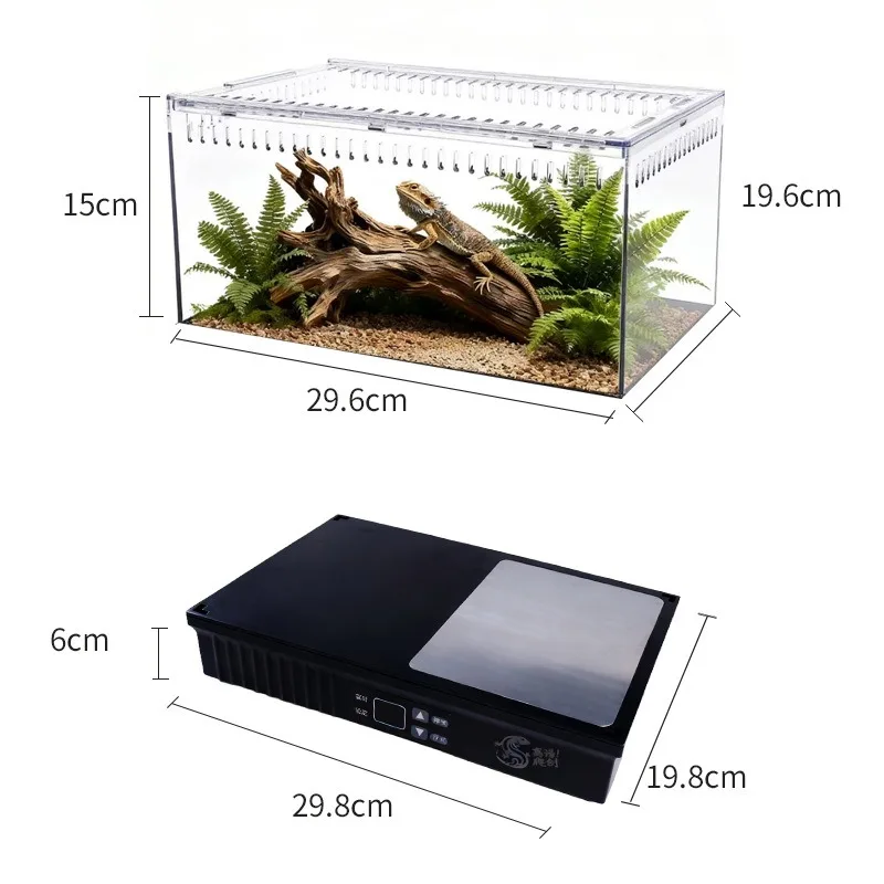 Thermisches Reptilien-Terrarium, intelligente Temperaturregelung, atmungsaktiver Reptilien-Zuchtkäfig, Gecko, Schlangen-Zuchtbox, Reptilien-Haustierhaus – Detail 12