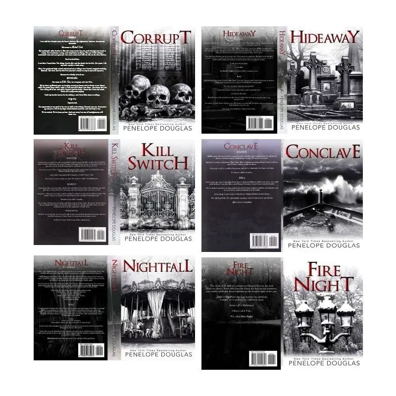 2 book Devil's Night in English book  corrupt,hide away,skill switch,conclave,night fall,fire night  Horror Fiction Books