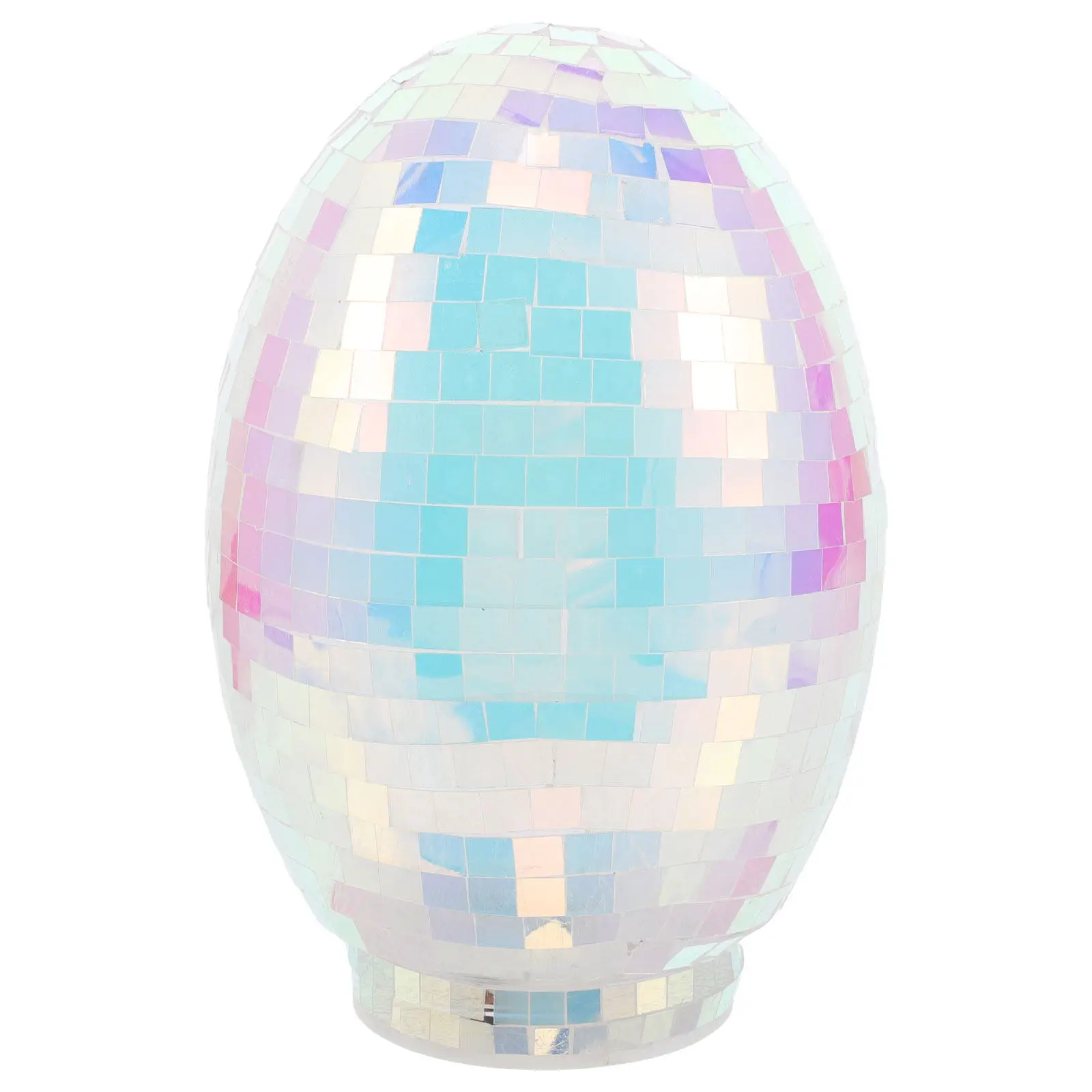 Glass Disco Mirror Ball Easter Egg Ornament Desk Decor Spring Party Centerpiece Easter Decorations Indoor Party Favors