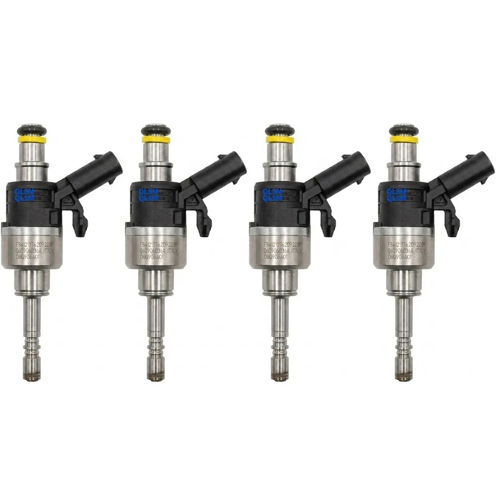 

4Pcs 06Q906036A 06Q906A01 Auto Fuel Injector Replacement For VW Passat Golf Audi A3 A4 A5 A6 Q5 Q7 Engine Nozzle
