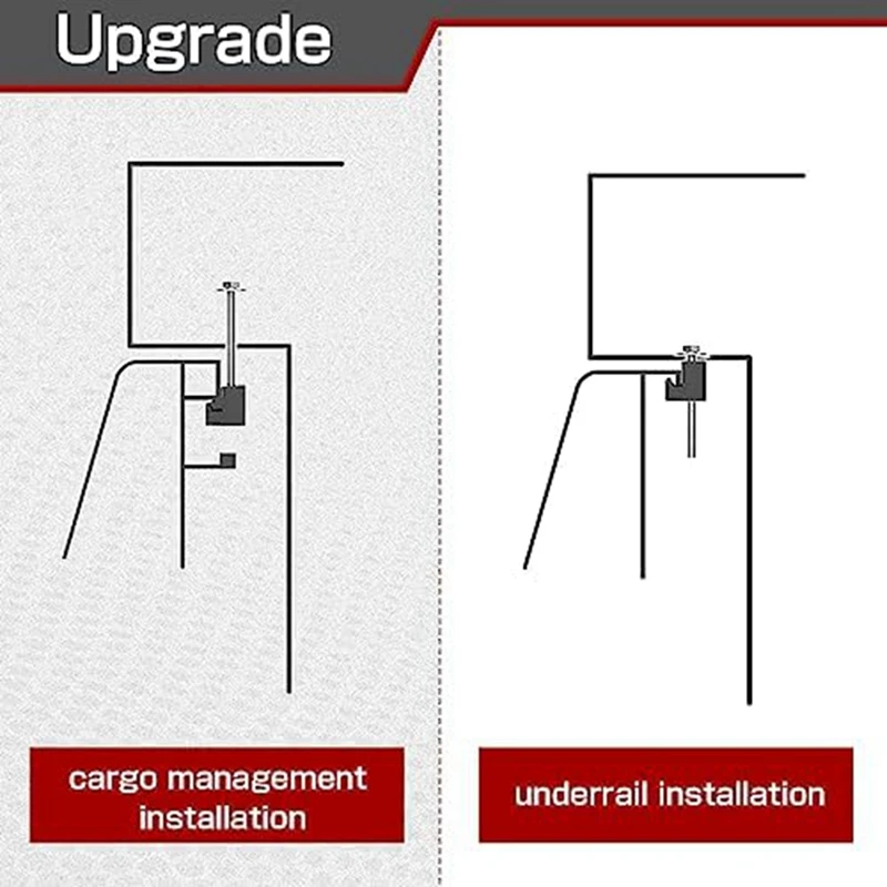 10 Pack No Drill Universal Truck Toolbox Mounting Kit,Aluminium Alloy Firmly Bridges The Toolbox Cable Tie J Hook Easy Install