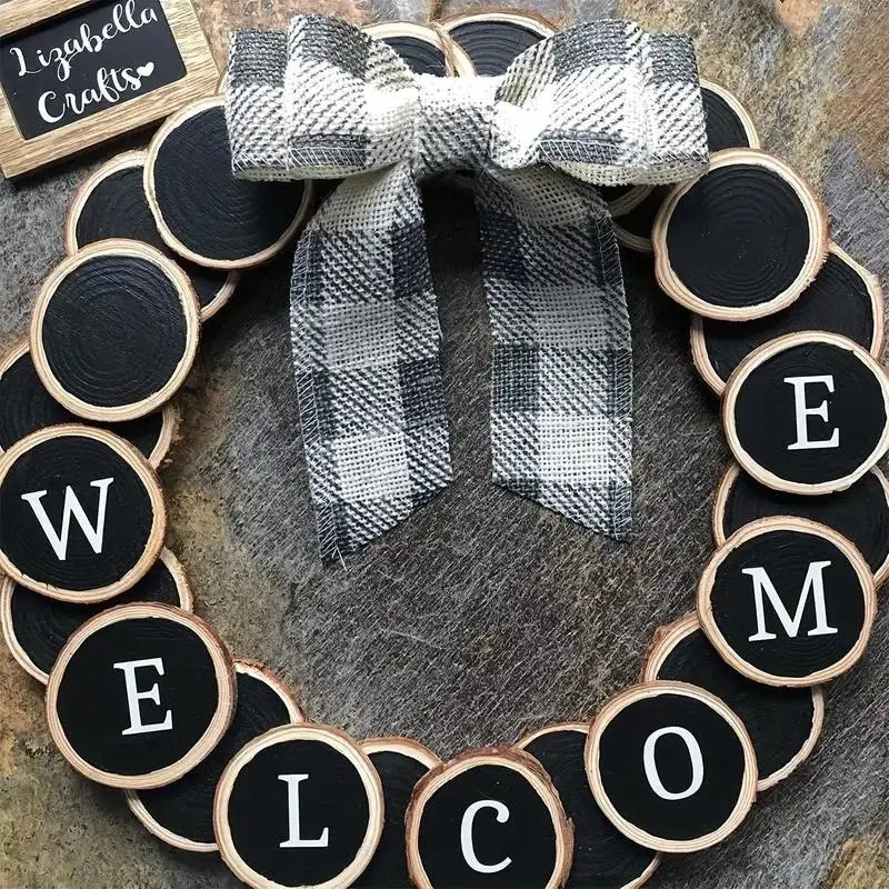 12pcs Wood Slices Thicken Pine Wooden Rounds, Perfect For Mothers Day Decor, Wedding, Birthday, Anniversaries, Parties Ornament