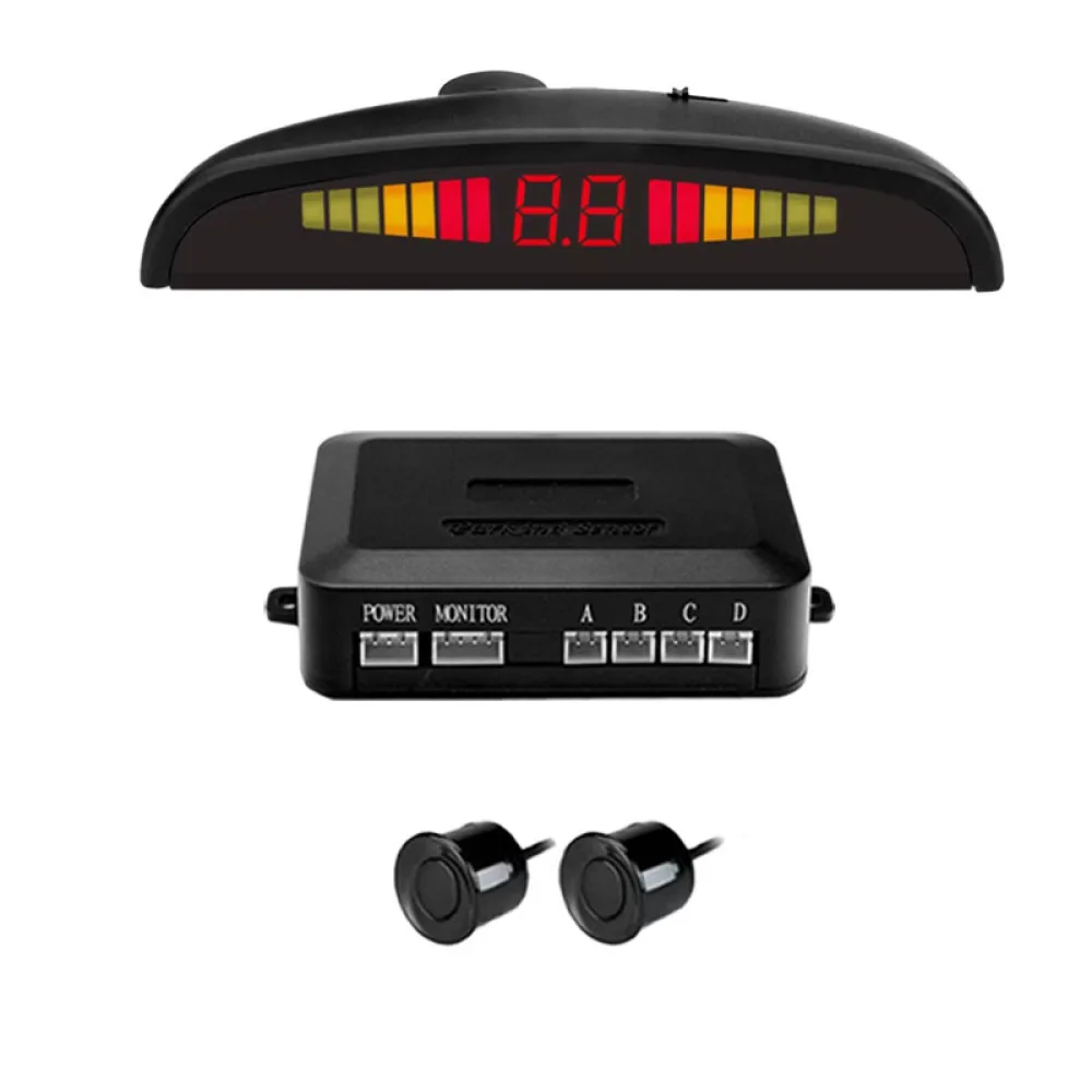 Safety Reverse Parking Aid System LED Display Radar Kit With Buzzer Alarm Detection Sensors For Universal Car Vehicle Parts