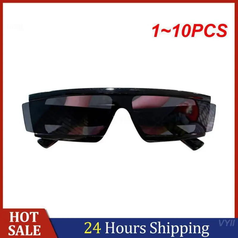 1 ~ 10PCS Randloze Vierkante Zonnebril Vintage Punk Zonnebril Zonnebril Mannen Trend Vrouwelijke Brillen Groen Zwart Tinten Uv-bestendig