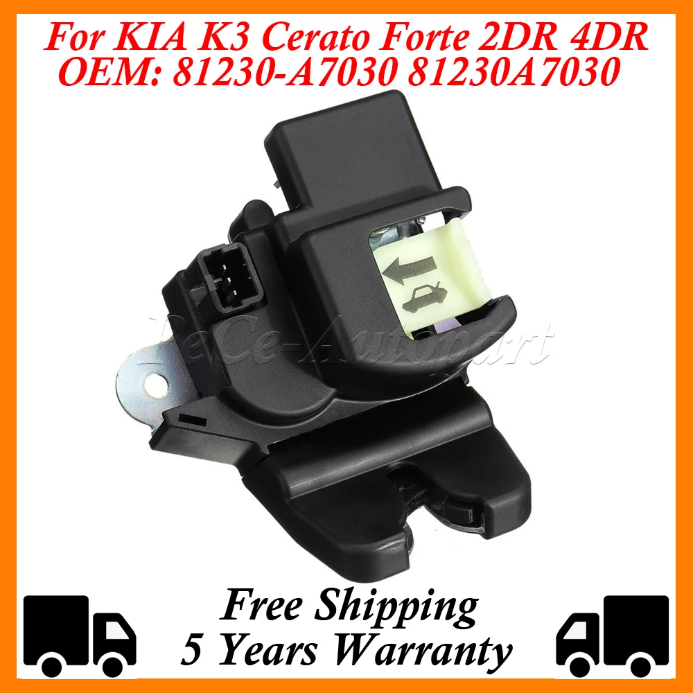 

81230-A7030 Trunk Door Lock Latch Actuator Motor Tailgate Liftgate Boot Mechanism Fit For KIA K3 Cerato Forte 2DR 4DR 81230A7030