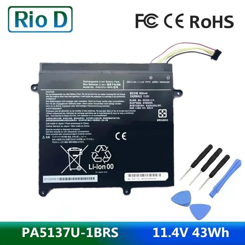 PA5137U-1BRS 11.4V 43Wh  Laptop Battery For Toshiba Satellite Protege Z10 Z10t-A-13V PA5137U 3600mAh