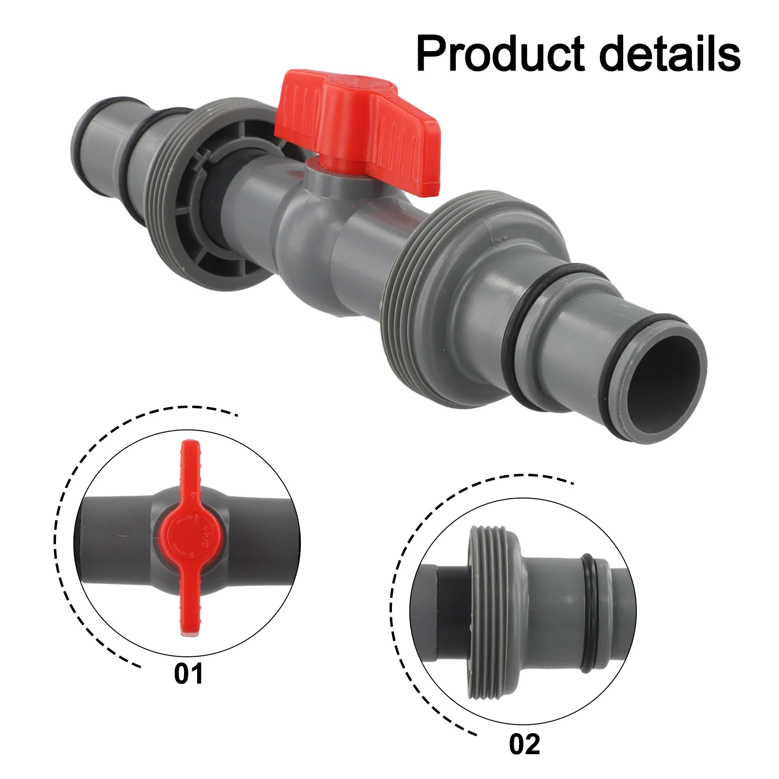

24.2cm 9.5in Hose Adapter Pool Accessories Secure Hose Fitting Versatile Application Easy Installation Process
