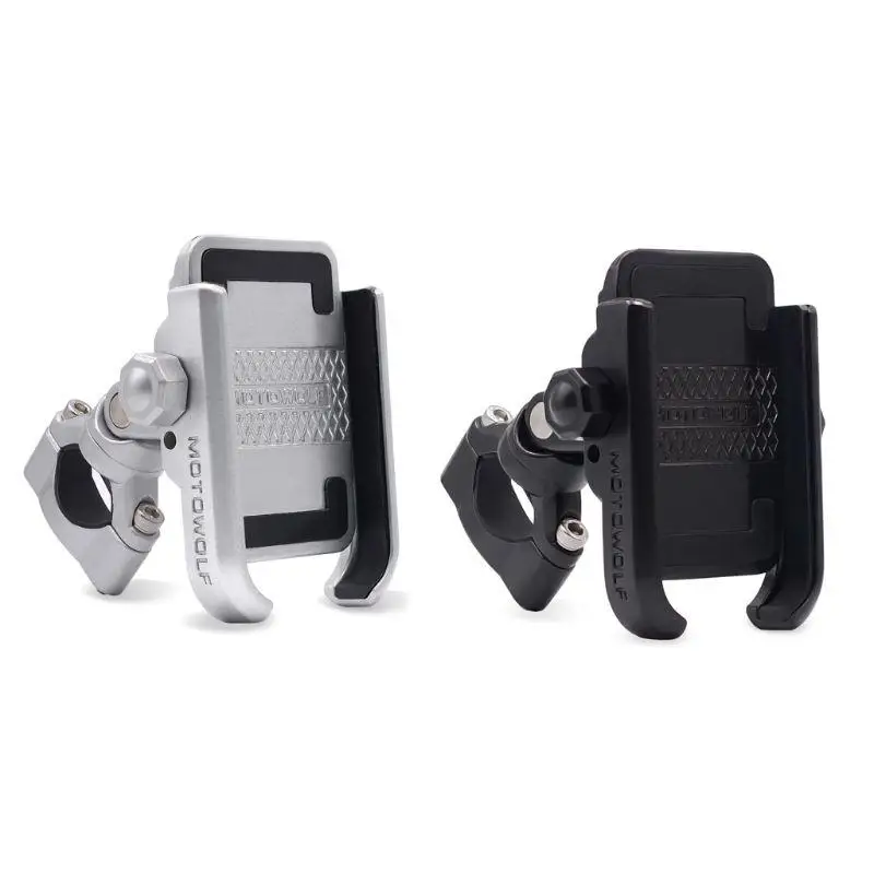 

360 Degree Universal Bike Aluminum Alloy Motorcycle Motorbike Handlebar Phone Holder Stand Mount For iPhone Xiaomi Samsung 4-6.4