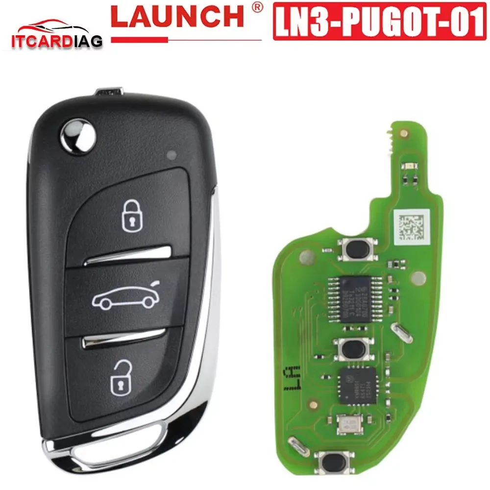 Launch LN3-PUGOT-01/LS4-NISN-01/LE3-VOLWG-01/LE4-FRD-01 Smart Key with chip Used with IMMO Elte/IMMO Plus PAD V VII Programmer