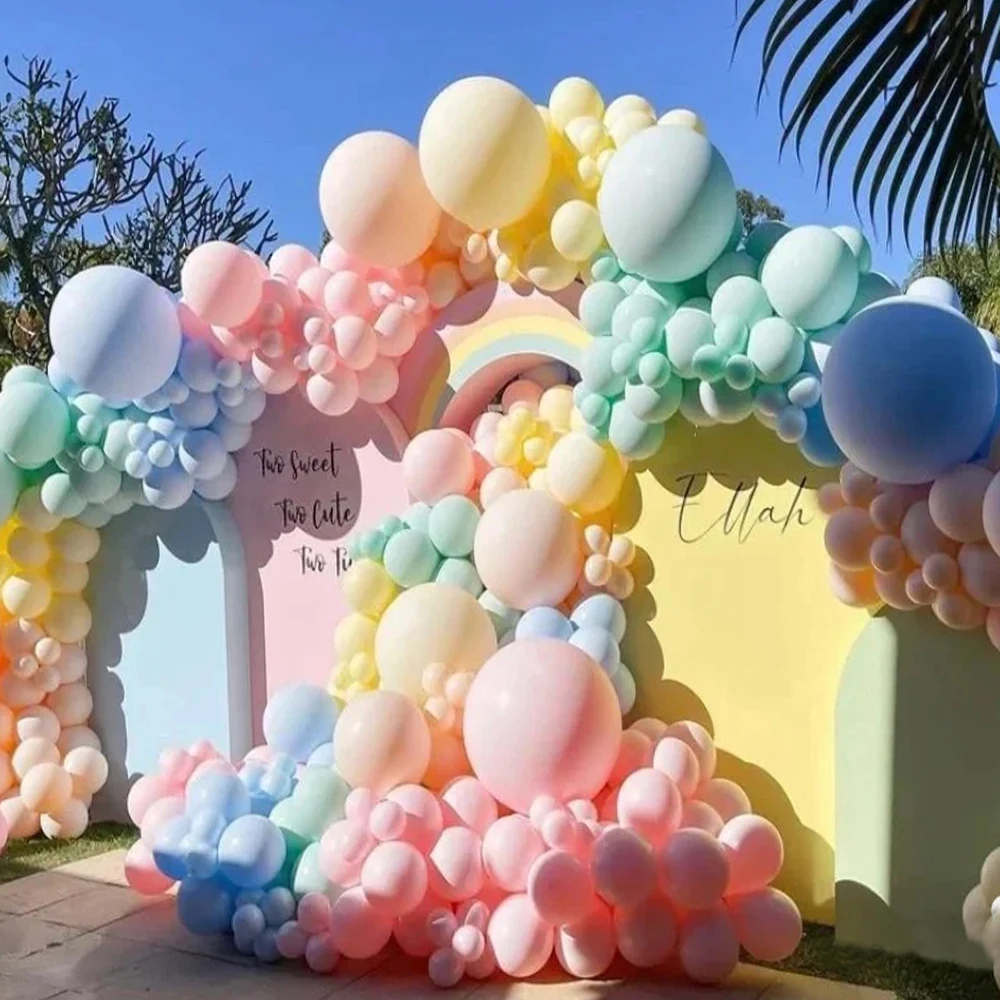 5/10/18/24/36 inch macaron latex balloons multicolor large pastel balloons birthday party wedding bridal shower decorations