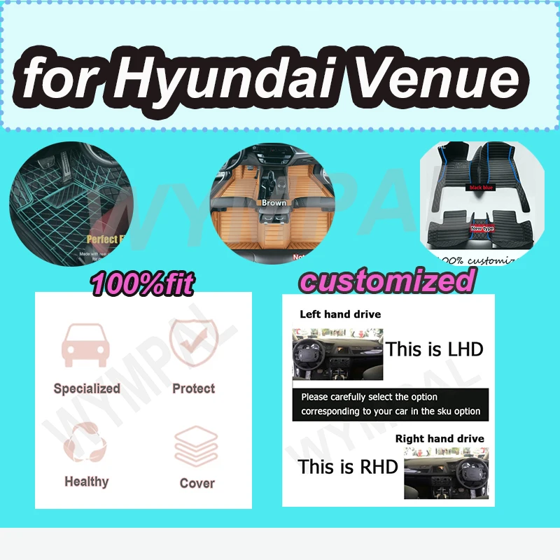 

LUXURY Car Floor Mats For Hyundai Venue QX 2020 2021 2022 2023 Luxury Mat