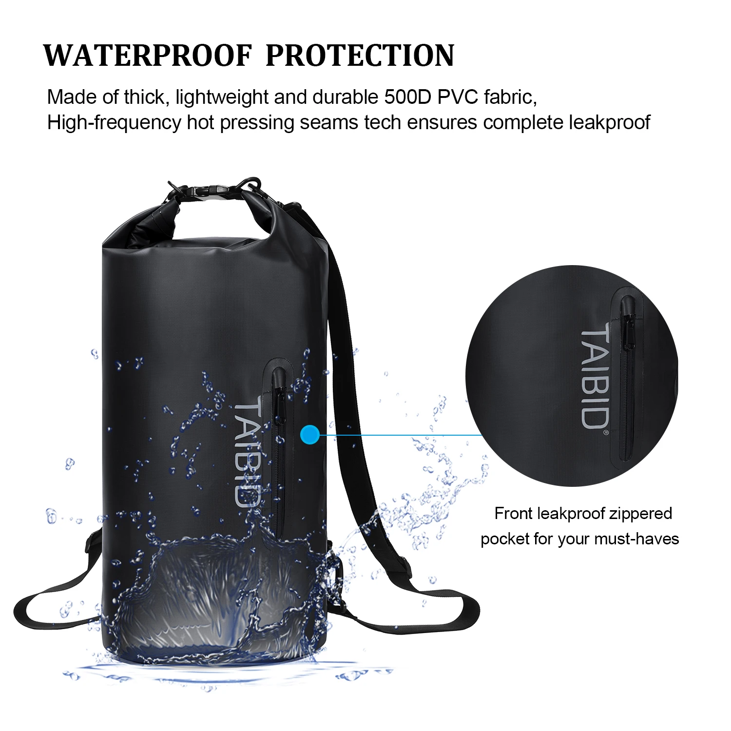 Waterproof Bag Outdoor Swimming Diving Bag Compression Storage Dry Bag Camping Rafting Kayaking River Trekking Sport Backpack
