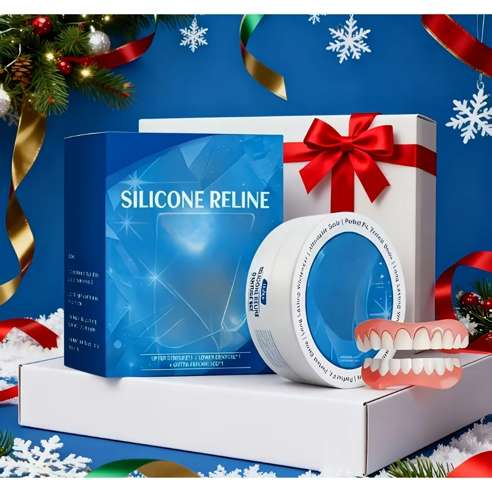 Cosmetic Teeth Veneers upper and lower teeth, comfortable to wear, suitable for the elderly, easy to install and remove, helps to improve self-confidence, natural red and white, Temporary Cosmetic Teeth Cover Set