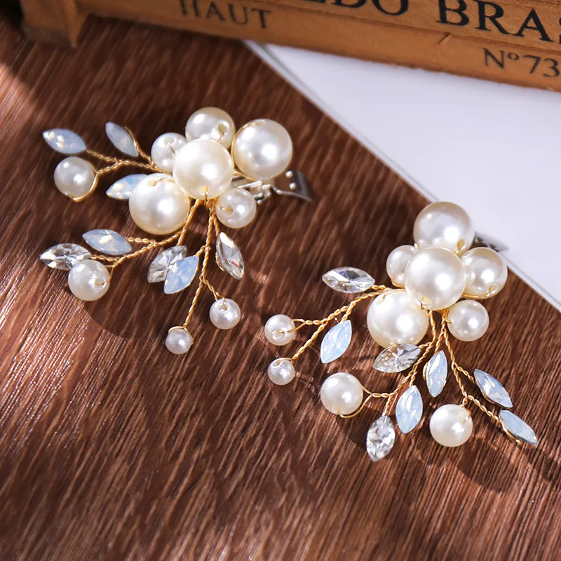 1 pair/Sets of bridal accessories Crystal Pearl Shoe Clip Pin Party Wedding Bridal Shoe Clip Everyday accessories image 4