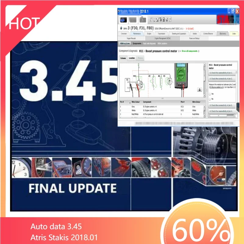 2026 Hot sale Auto data 3.45 vivid workshop 10.2 Auto Repair Software install video guide remote install help Auto Repair Data