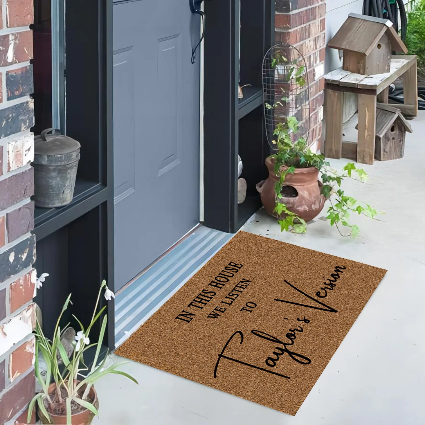 Swiftie-Anti-Slip Welcome Door Mat, Taylor Pé, Tapete, Entrada, Exterior, Decoração de Casa, Capacho Swift, Versão