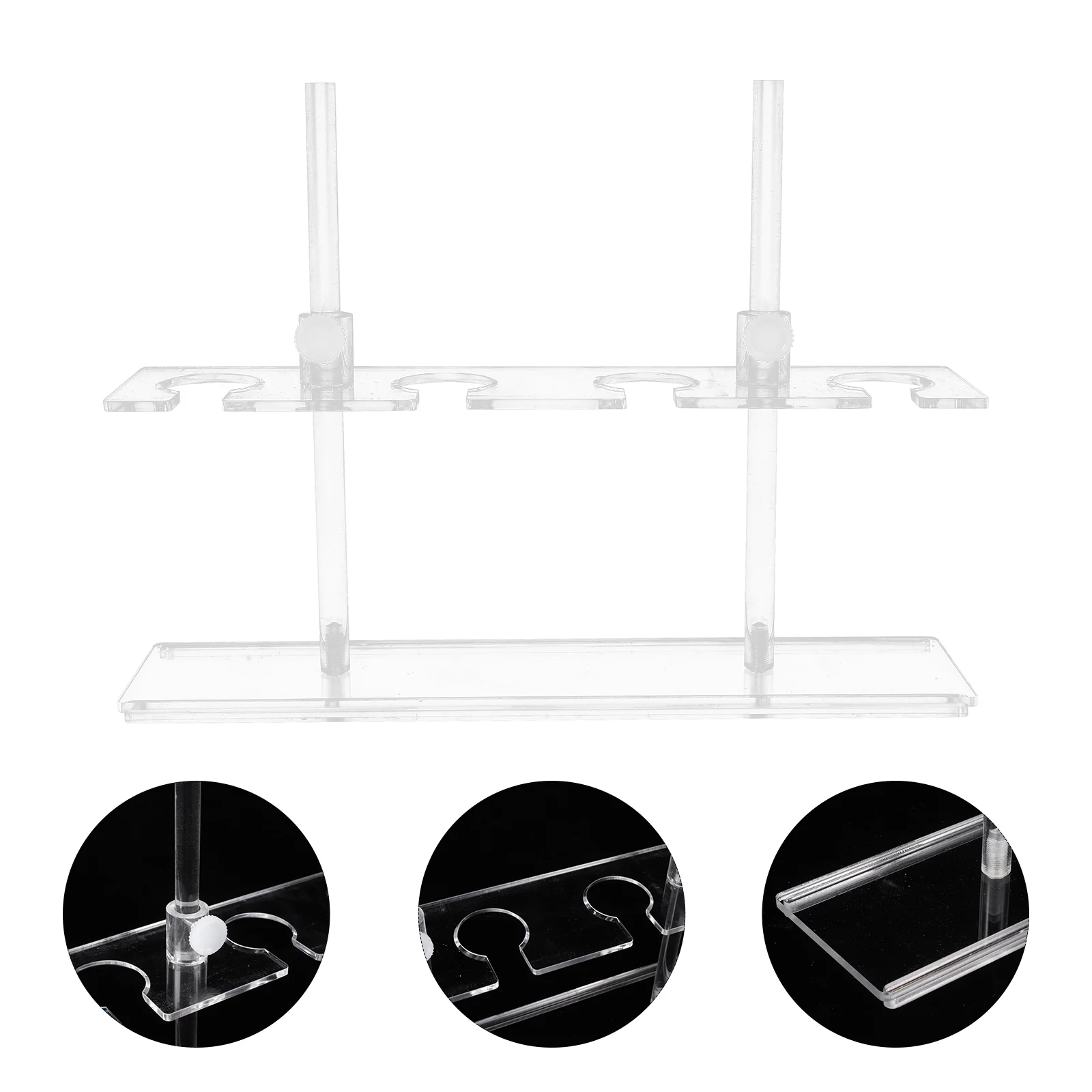 Funnel Rack Instrument Tray Supply Holder for Laboratory Centrifuge Bracket Equipment Accessory Acrylic School Supplies