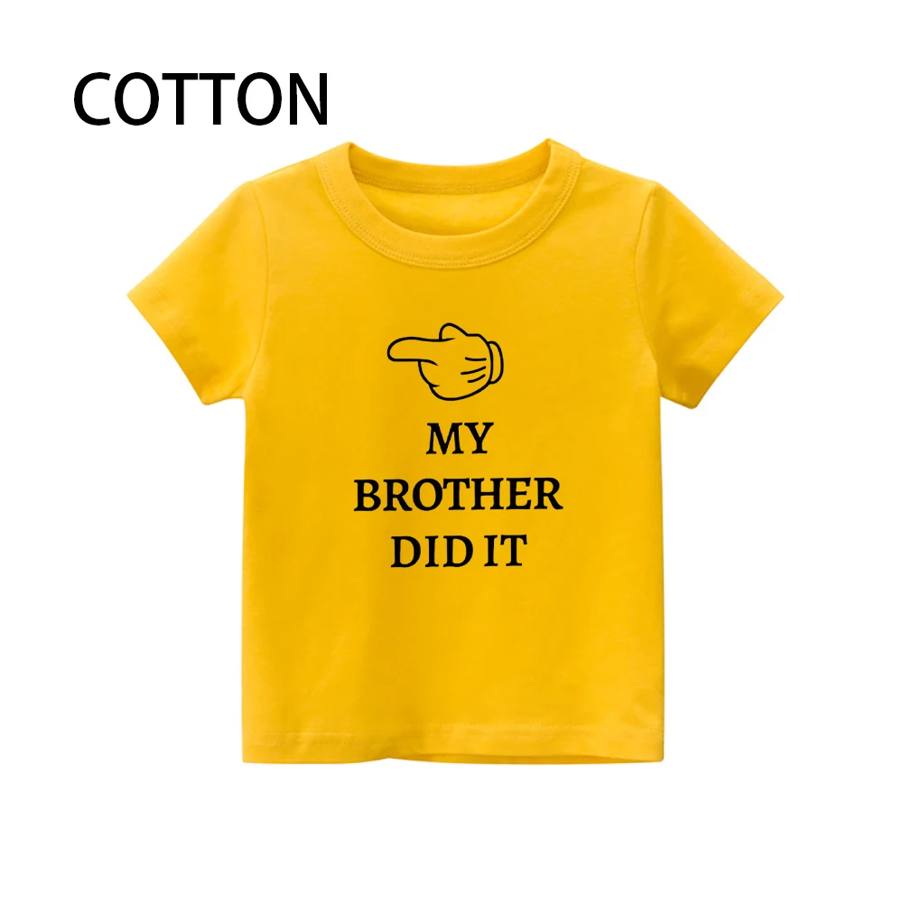 Children's Summer Boys and Girls T-shirt  Cotton Breathable  Shorts Children's Support Customized Shirt Suitable Tops