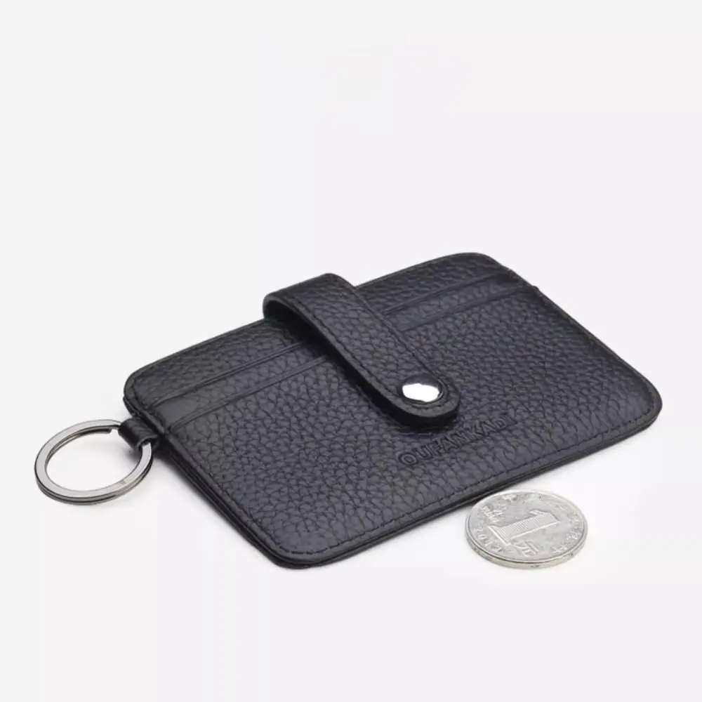 Hochwertige, ultradünne Ausweishalter aus PU-Leder, Mini-Kartentasche, Brieftasche für Damen und Herren