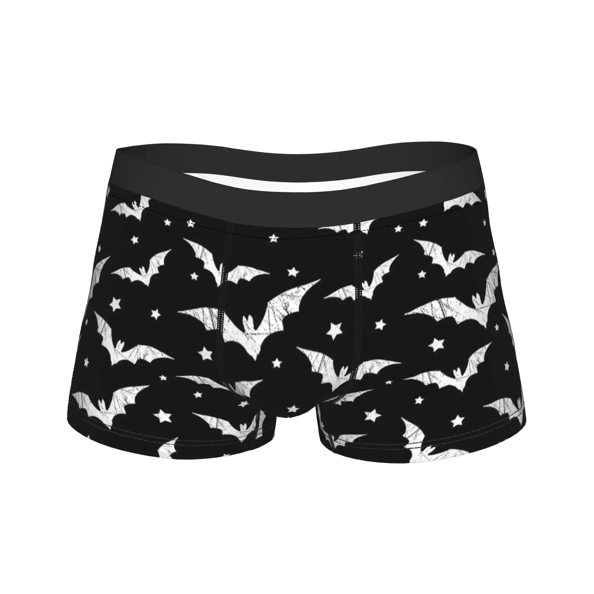 

Мужское готическое длинное нижнее белье на Хэллоуин, новинка, трусы-боксеры, шорты, мужские мягкие трусы M-XXL