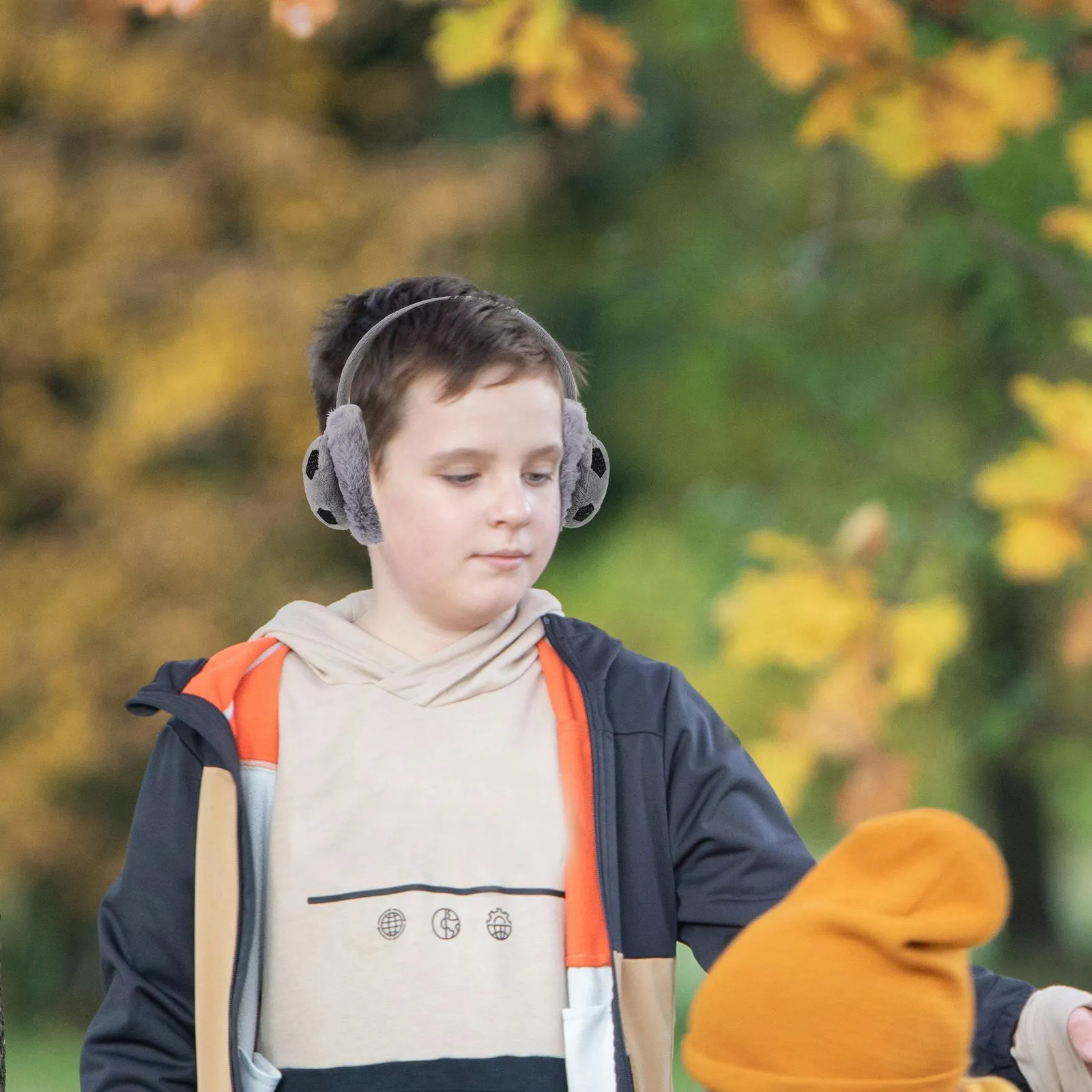 

Мягкие эластичные вязаные наушники для зимних праздников, использования на улице, аксессуар для фотосъемки