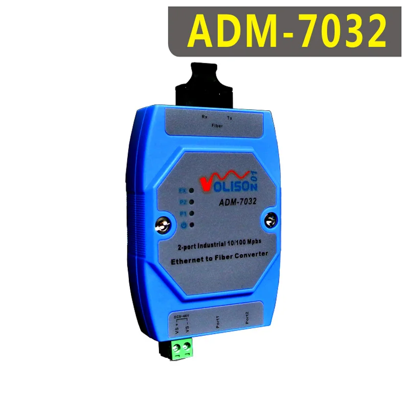 ADM-7032 SC SC1 FC industriale 1 ricetrasmettitore ottico 2 in fibra ottica convertitore fotoelettrico binario di guida