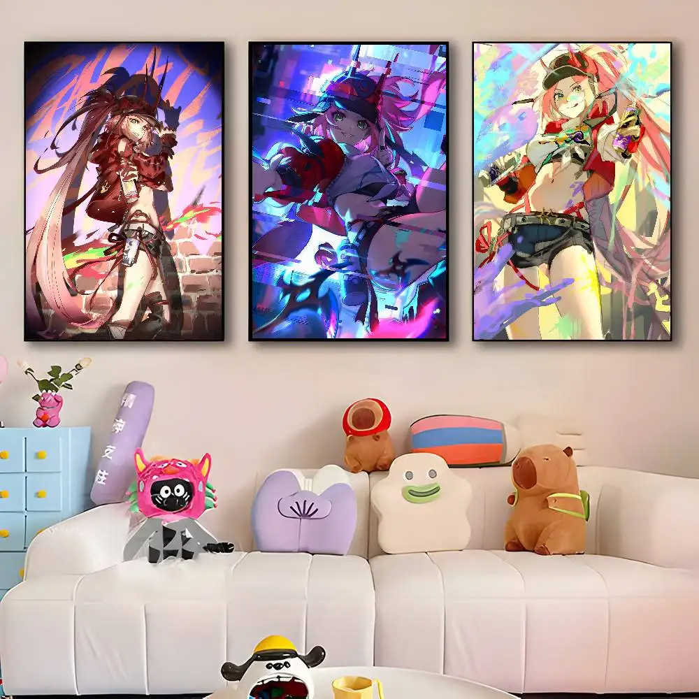Anime Game Honkai Star Rail Rappa Poster HD Print Vintage Wall Art Decor for Home Study Room