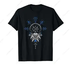 クラシックバイキングvegvisir Tシャツ、ケルトコンパス