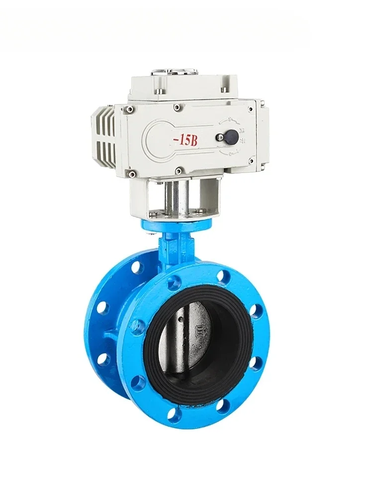 

DN200 Lacquered valve body Electric flange butterfly valve, electric regulating valve D941X-16