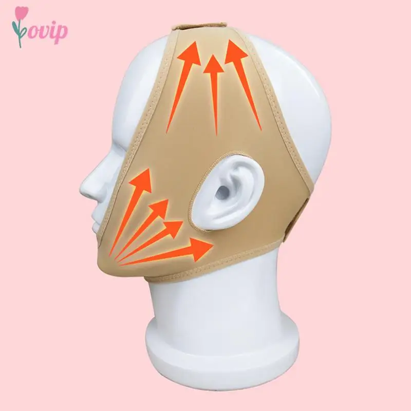 Elastic Face Slimming Bandage V Line Face Shaper Women Chin Cheek Lift Up Belt Facial Massager Strap Face Skin Care Tools Beauty