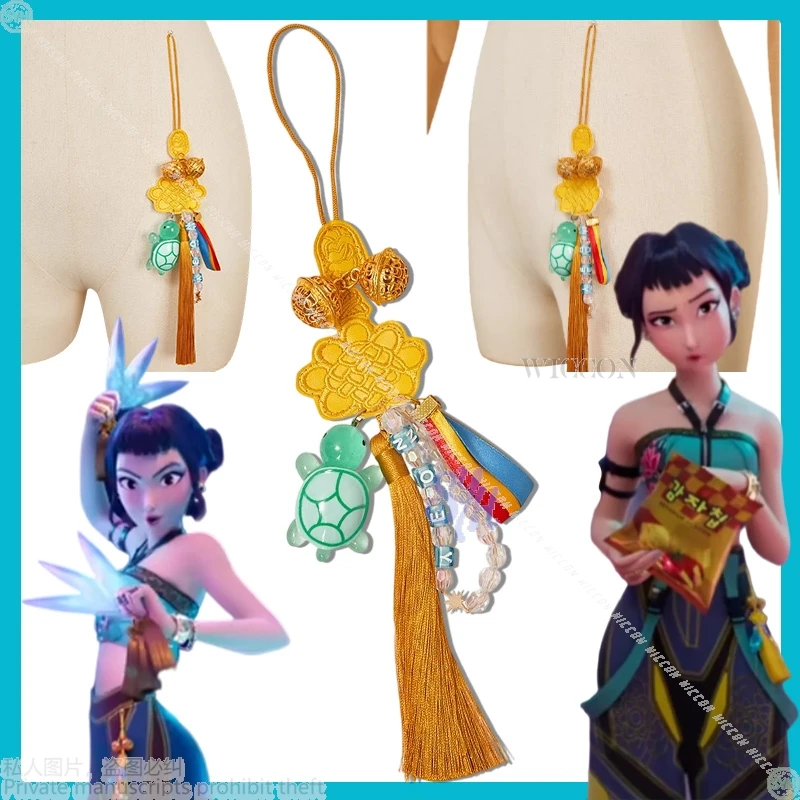 Disfraz de Kpop Demon Zoey, accesorios de nudo chino, colgante con nombre de tortuga Zoey, accesorios para niñas Jirai Kei, disfraz de Halloween