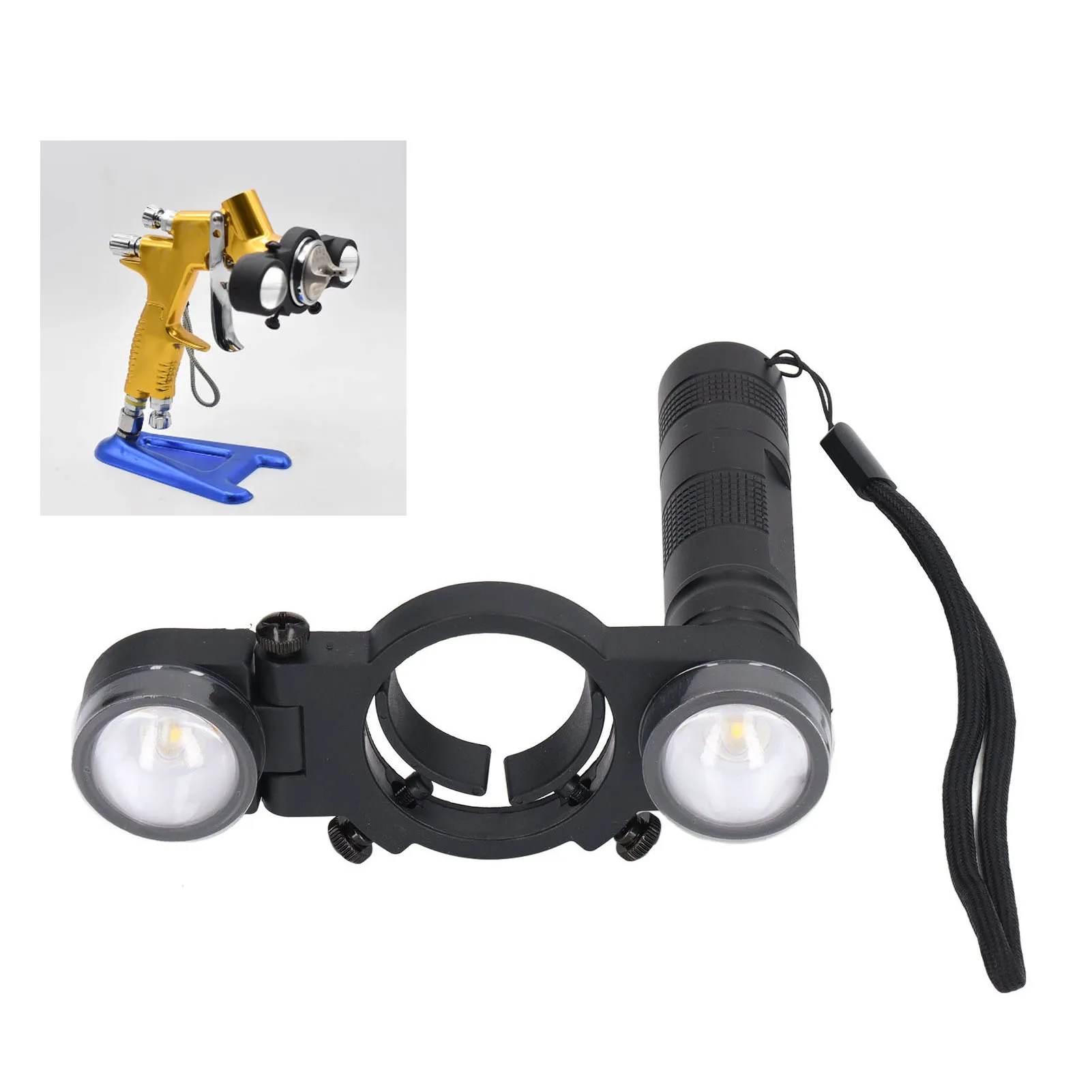 

Universal Spray Gun Fill Light Adjustable Brightness Spray Paint Gun Lighting System for Automobile Paint Tool