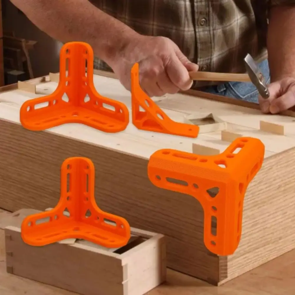 Heavy Duty Corner Brace Brackets Steel Material Durable PLA Connector Blue Color Orange Color Corner Guard DIY Project
