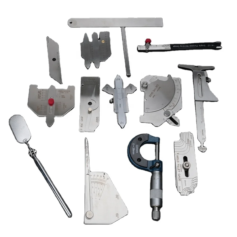 DANA W13A Weld Inspection Ruler Combination Welding Inspection Tools Stainless Steel Weld Tool Kits