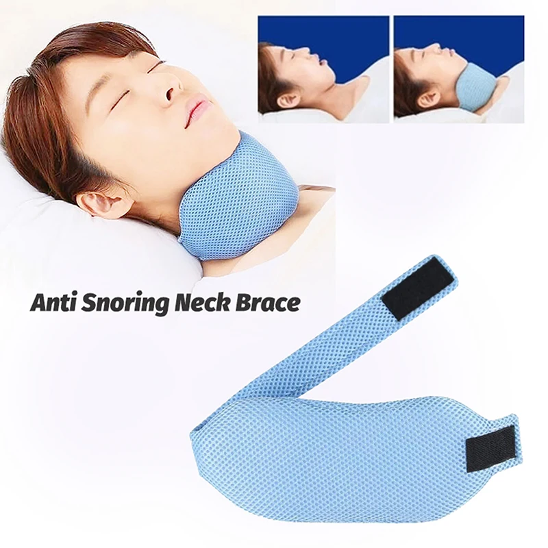 Adjustable Anti Snoring Neck Brace Strap Stop Snore Jaw Belt Anti Apnea Chin Support Strap Night Sleeping Aid Tool Sleep Well