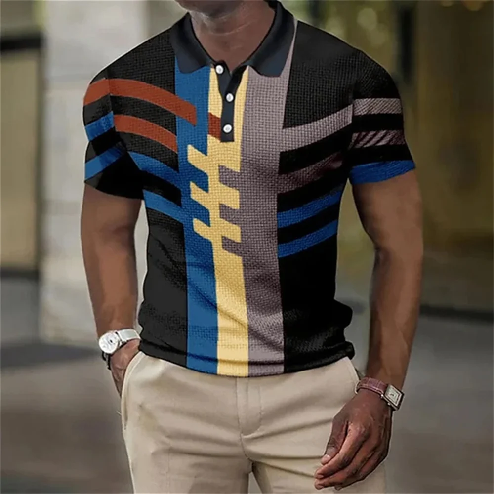 Men\'S Polo Short-Sleeved Tops Quick Dry Male Polo Fashion Clothing Personalized Summer New Casual T Shirt Oversized 3Xl Pullover