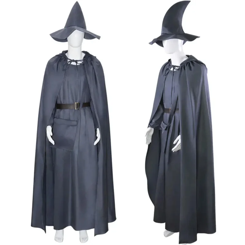 2025 ♥ New Gandalf Wizard Cosplay Hat Cloak Men Halloween Carnival Outfits ☆★