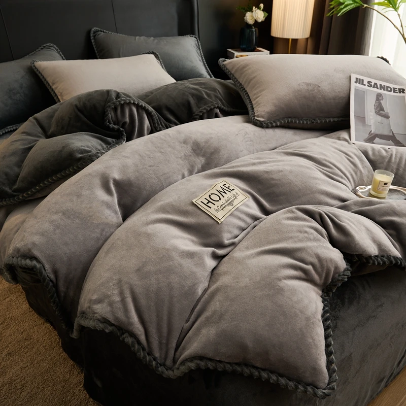 Milk fleece bedding thickened blanket winter lamb wool quilt warm dormitory single double quilt core spring autumn comforter