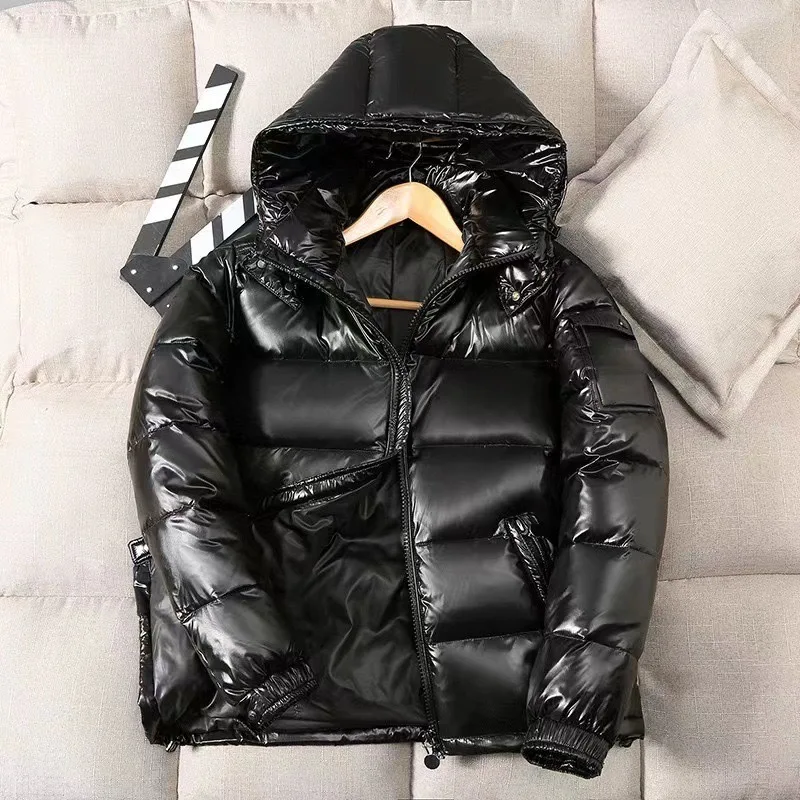 

Winter Mens Down Coat 90% White Duck Down Short Style Thicken Warm Down Jacket High Quality Korean Fashion Casual Jackets 3XL