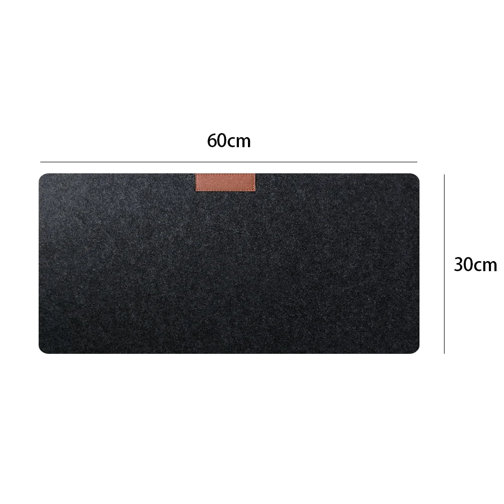 Grand tapis de souris portable en feutre non tissé, antidérapant, chaud, polymère, bureau, ordinateur, clavier, couverture de table, ordinateur portable, joueur, 1 pièce